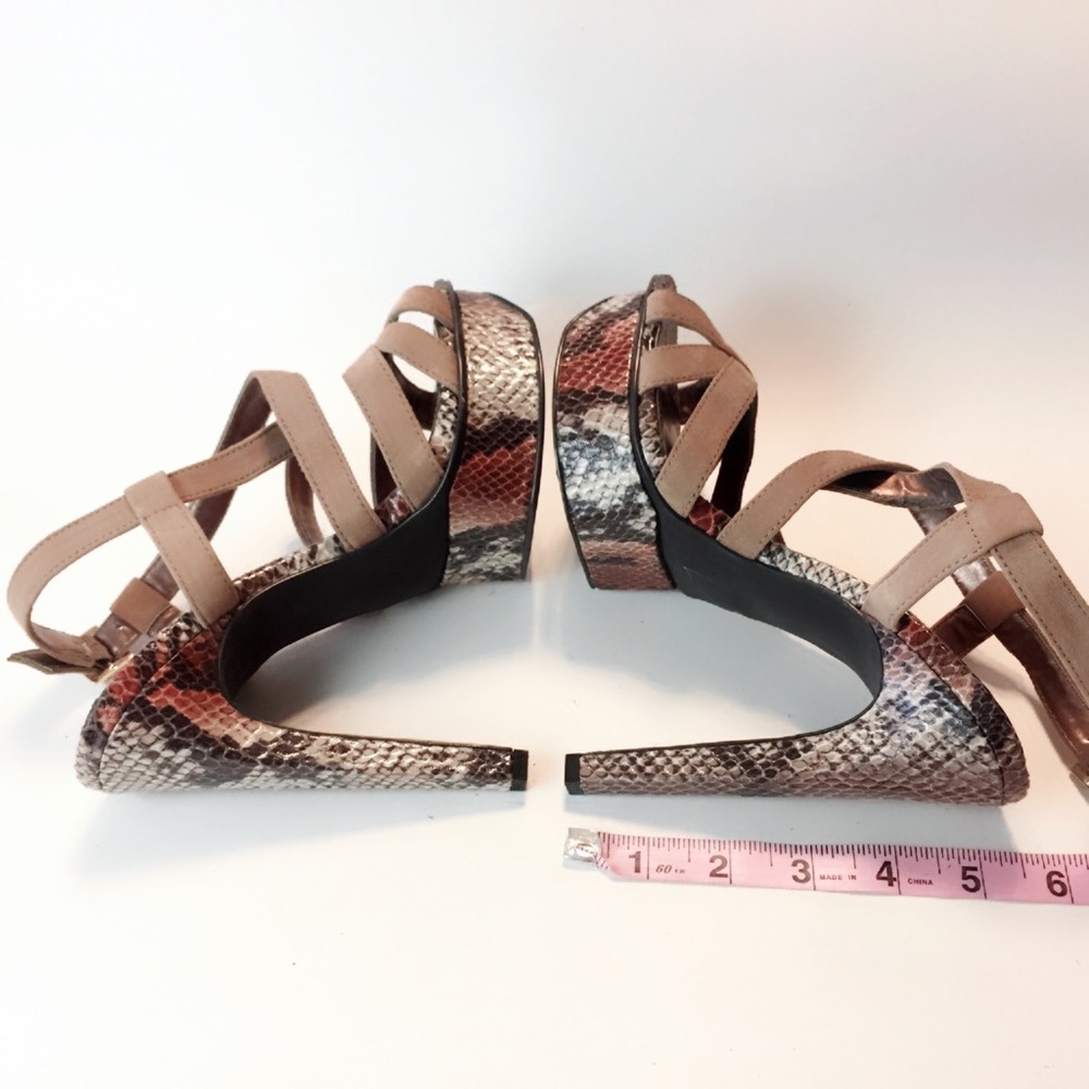 Calvin Klein Kamille Python Platform Stilettos - image 4